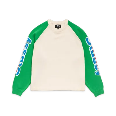 Stussy Two Tone Raglan Sweater "Natural"