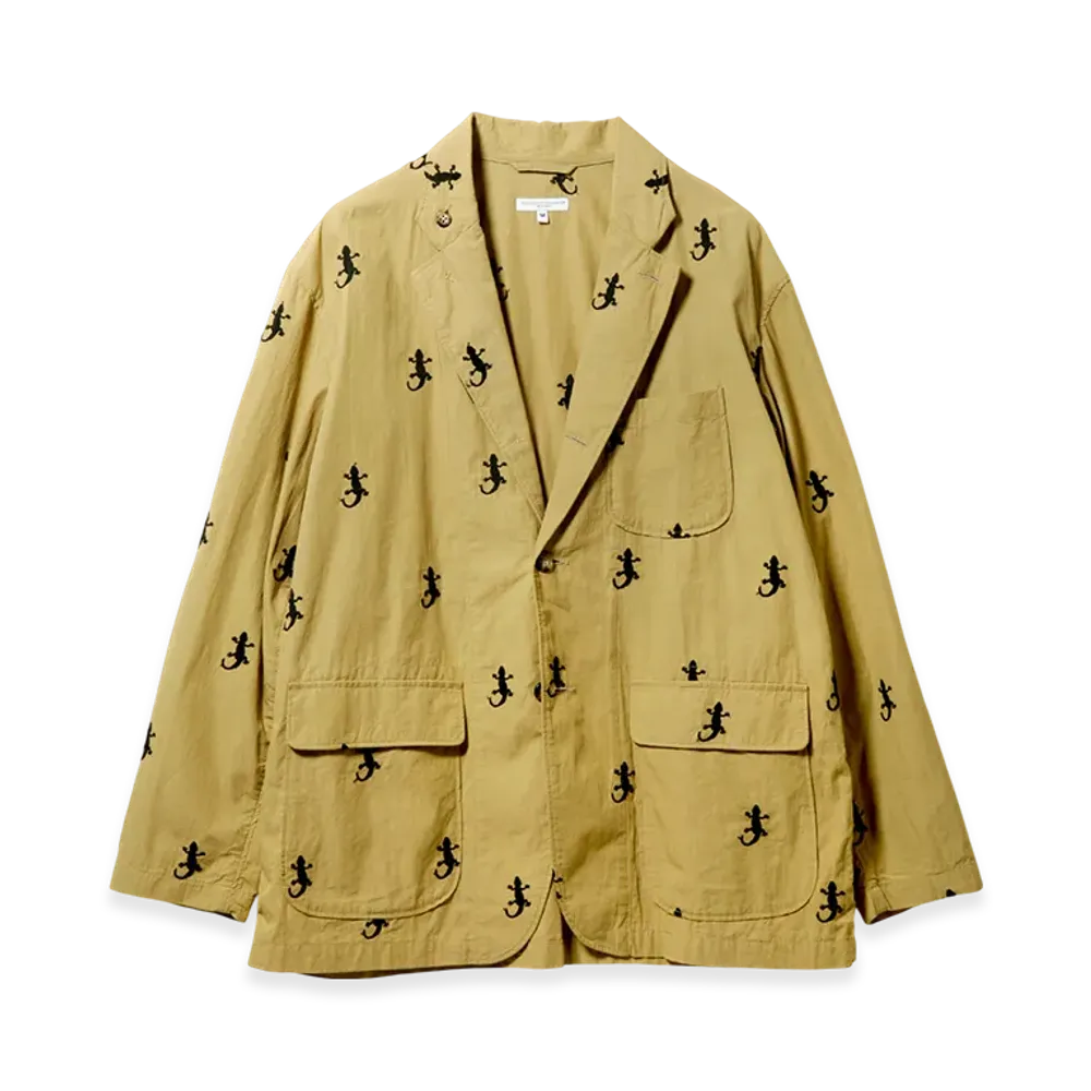 ENGINEERED GARMENTS Loiter Jacket - Gecko Embroidery "Beige"