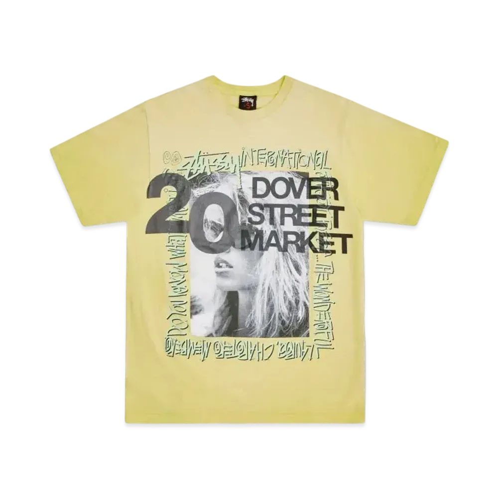 Dover Street Market London x Stussy 20th Anniversary Tee "Yellow"