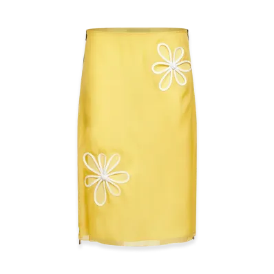 FENDI Women's Organza Skirt "Yellow"