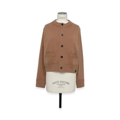 sacai S Wool Knit Cardigan "Beige"