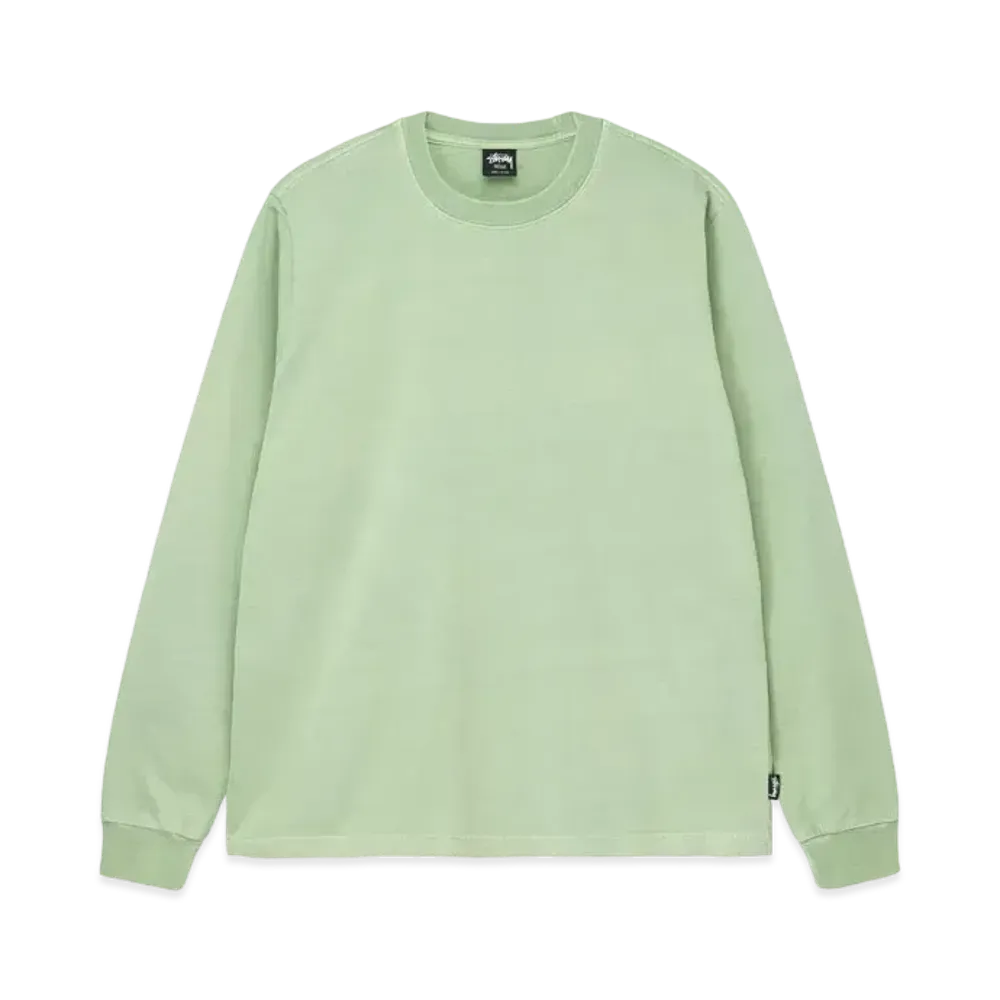 Stussy Pigment Dyed LS Crew "Green"