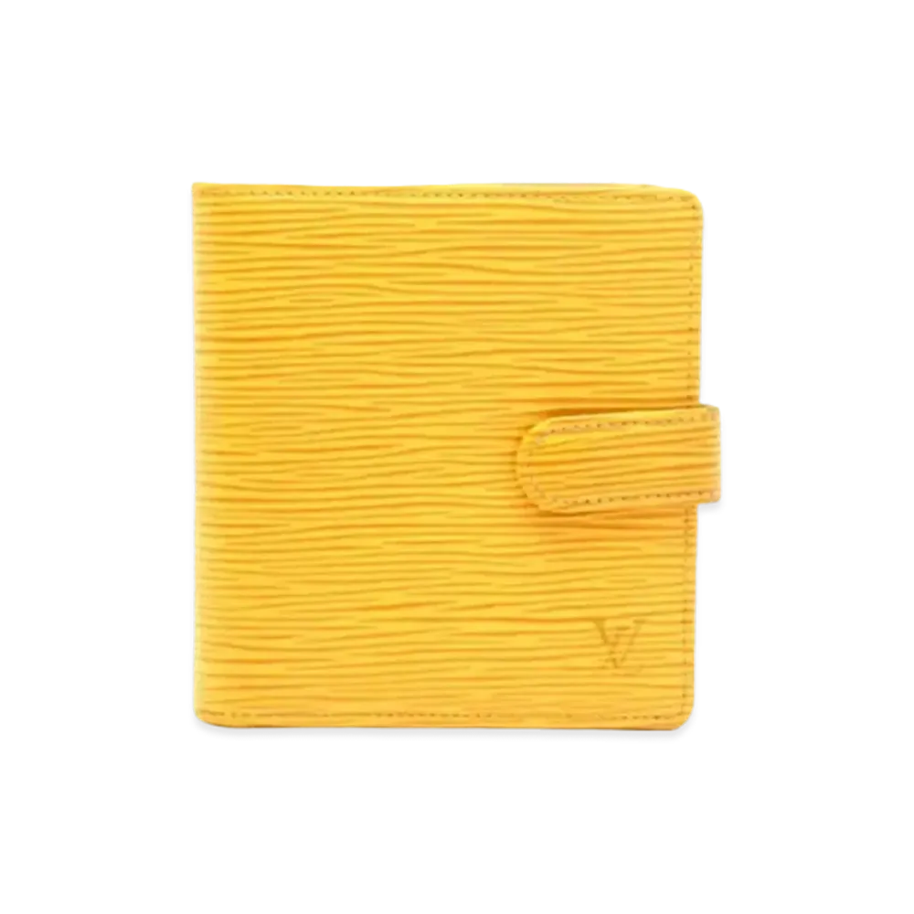 Louis Vuitton Portebier Compact Epi "Tassili Yellow"
