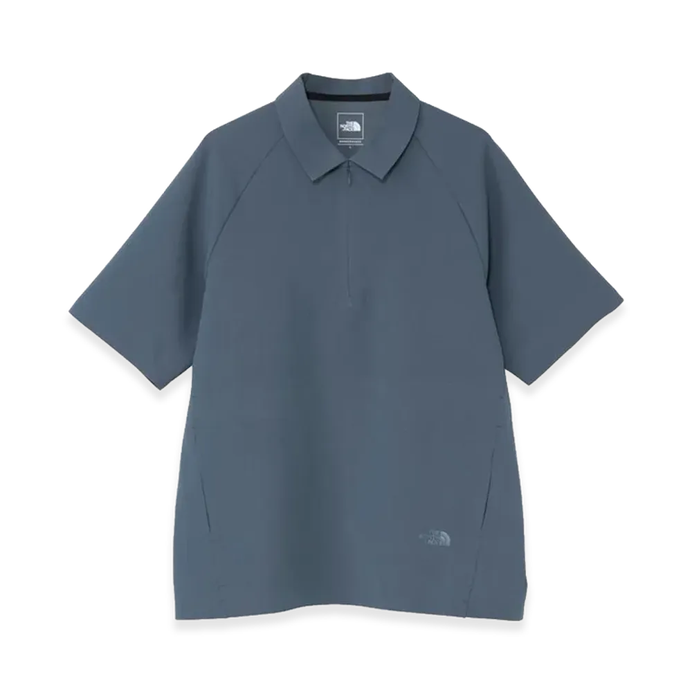 The North Face Trancle Short Sleeve Zip Polo Shirt "Slate Grey"