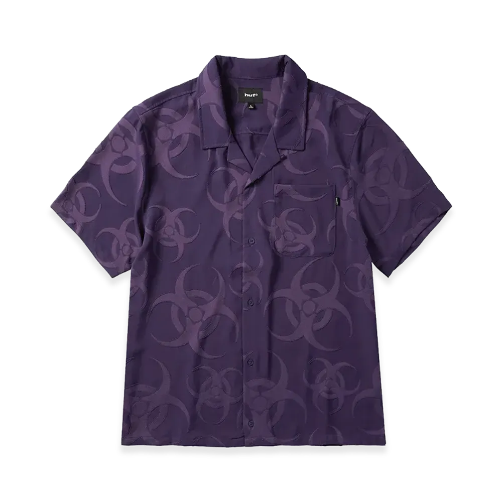 HUF Sector Jacquard Shirt "Dark Berry"