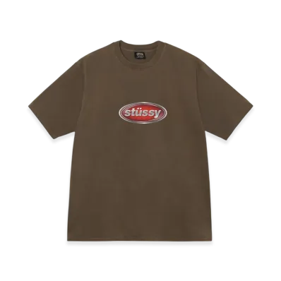 Stussy Emblem Tee Pigment Dyed "Coffee"