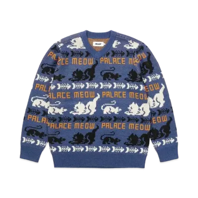 PALACE Meow Meow Knit "Blue"