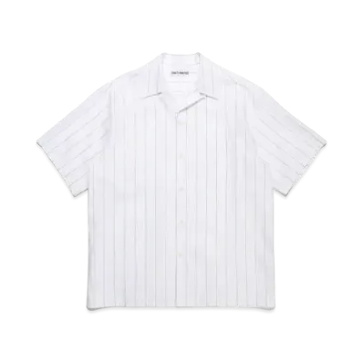 WACKO MARIA SOKTAS / Striped Open Collar Shirt #1 "Beige"