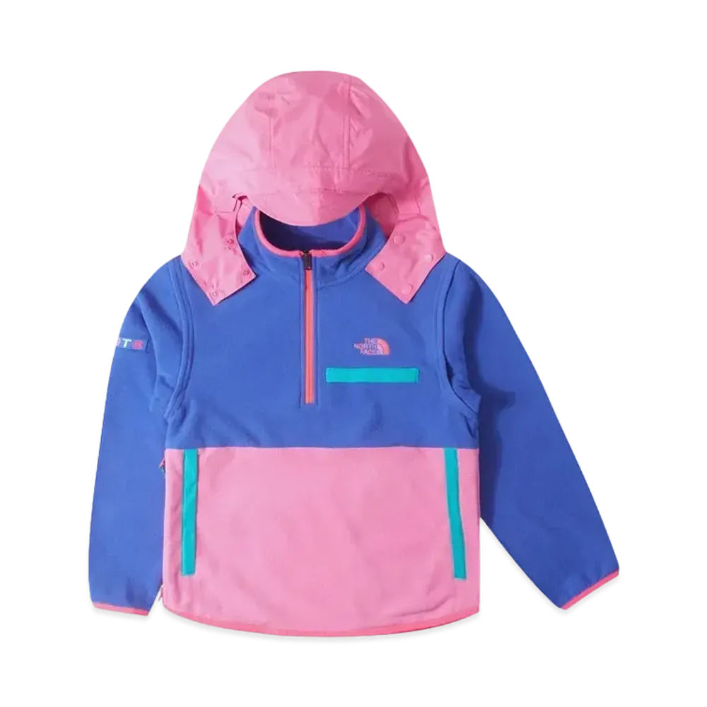 The North Face x CLOT Teen 2 in 1 Hooded Fleece Top "Blue"