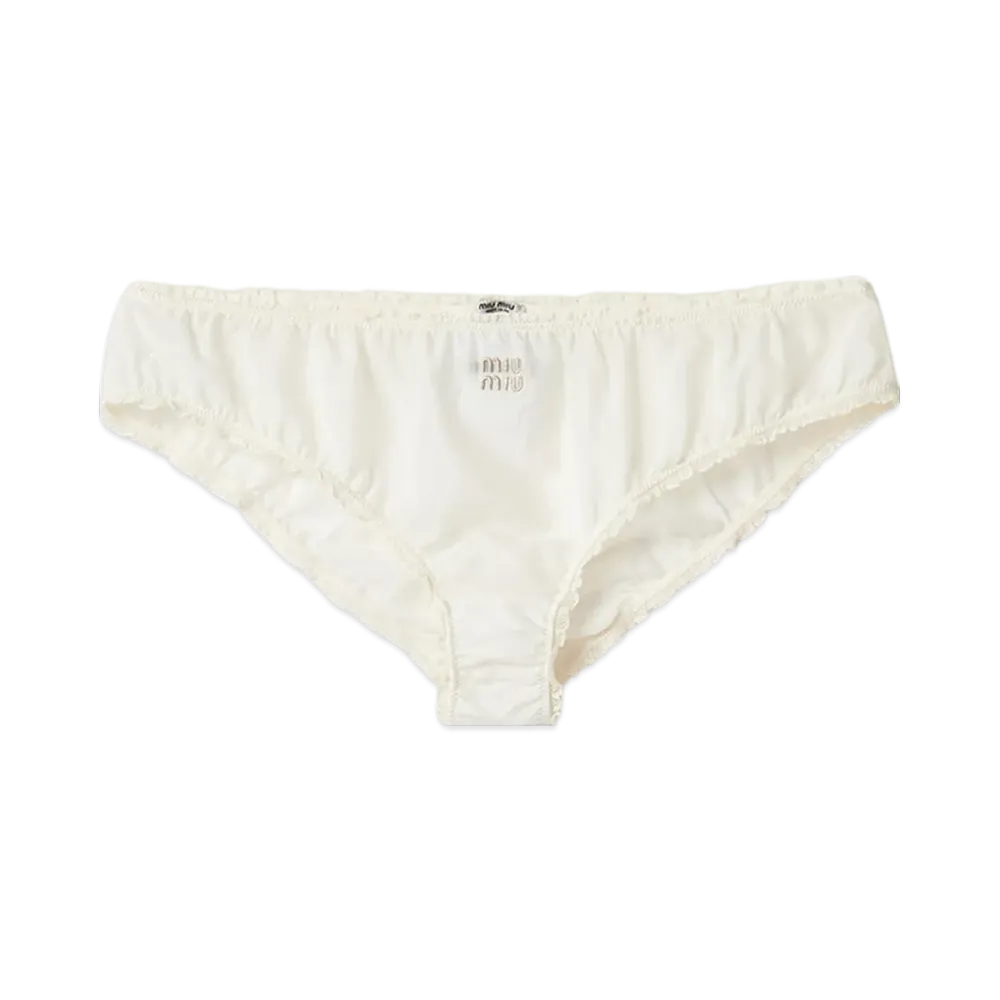 MIU MIU Muslin Panties "Ivory"