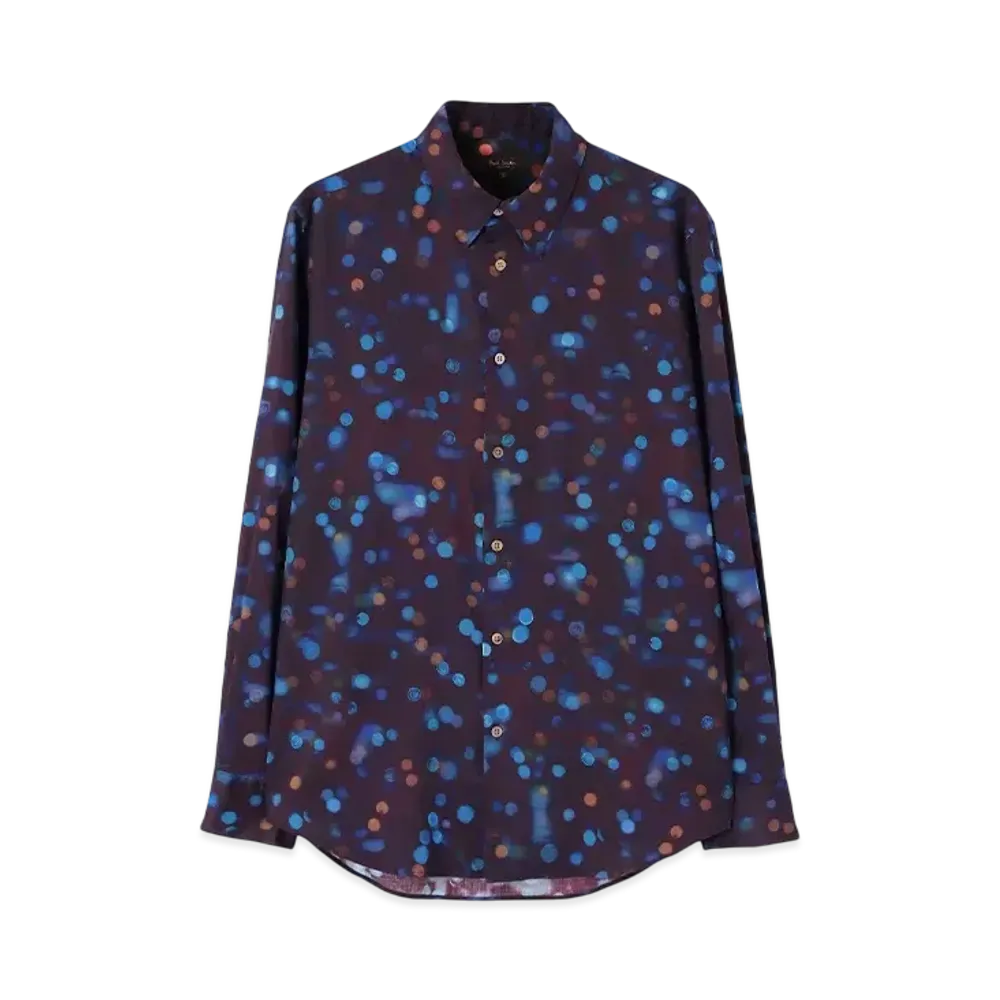Paul Smith Hazy Nightspot Photogram Print Shirt "DarkPurple"