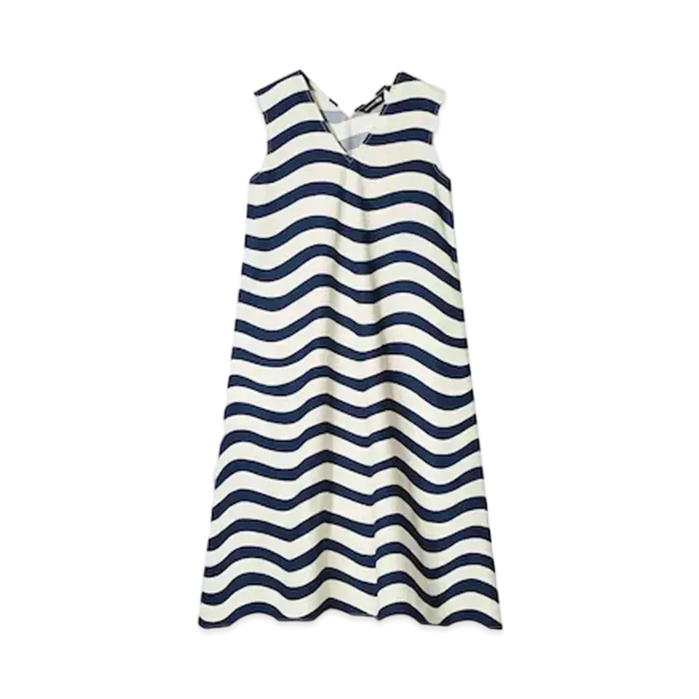 Uniqlo x Marimekko V-Neck Flare Dress "Navy"
