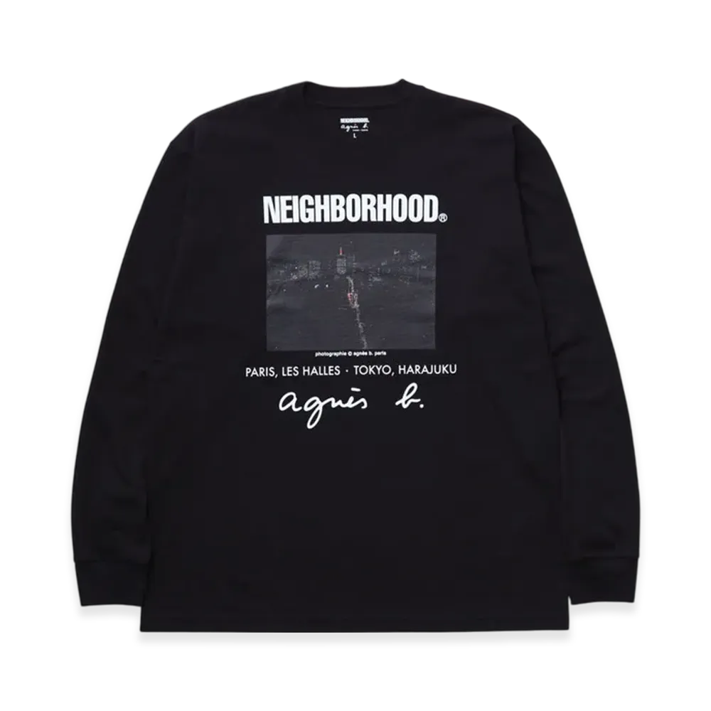 NEIGHBORHOOD x agnes b. Crewneck LS-2 "Black"