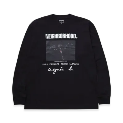 NEIGHBORHOOD x agnes b. Crewneck LS-2 "Black"