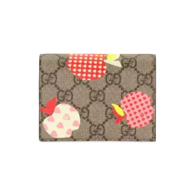 GUCCI Les Pommes Card Case Wallet