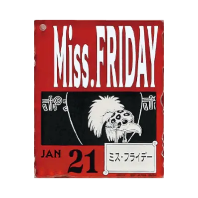 BANDAI "Ichiban Kuji" -ONE PIECE BASE SHOP Lottery 366DAYS OF BIRTHDAYS- Birth Month January-March Shin Colors Acrylic Block Charm Prize 1/21 Miss Friday