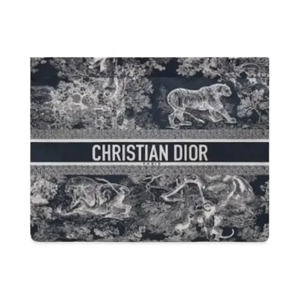 Dior Toile de Jouy Reverse Technical Fabric Travel Zipped Pouch "Blue"