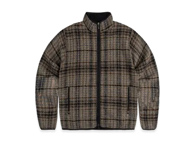 NEEDLES W.U. Piping Plaid Tweed Jacket "Brown"