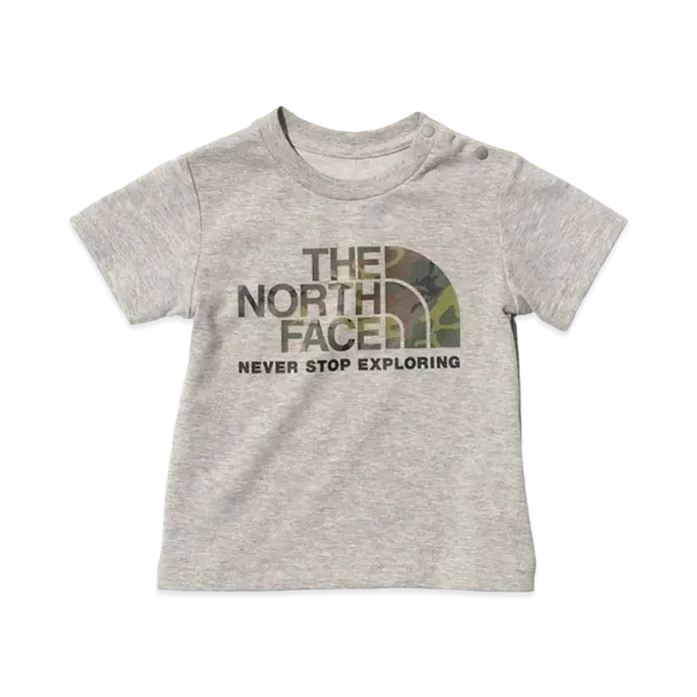 The North Face Baby S/S Camo Logo Tee "Mixed Gray"
