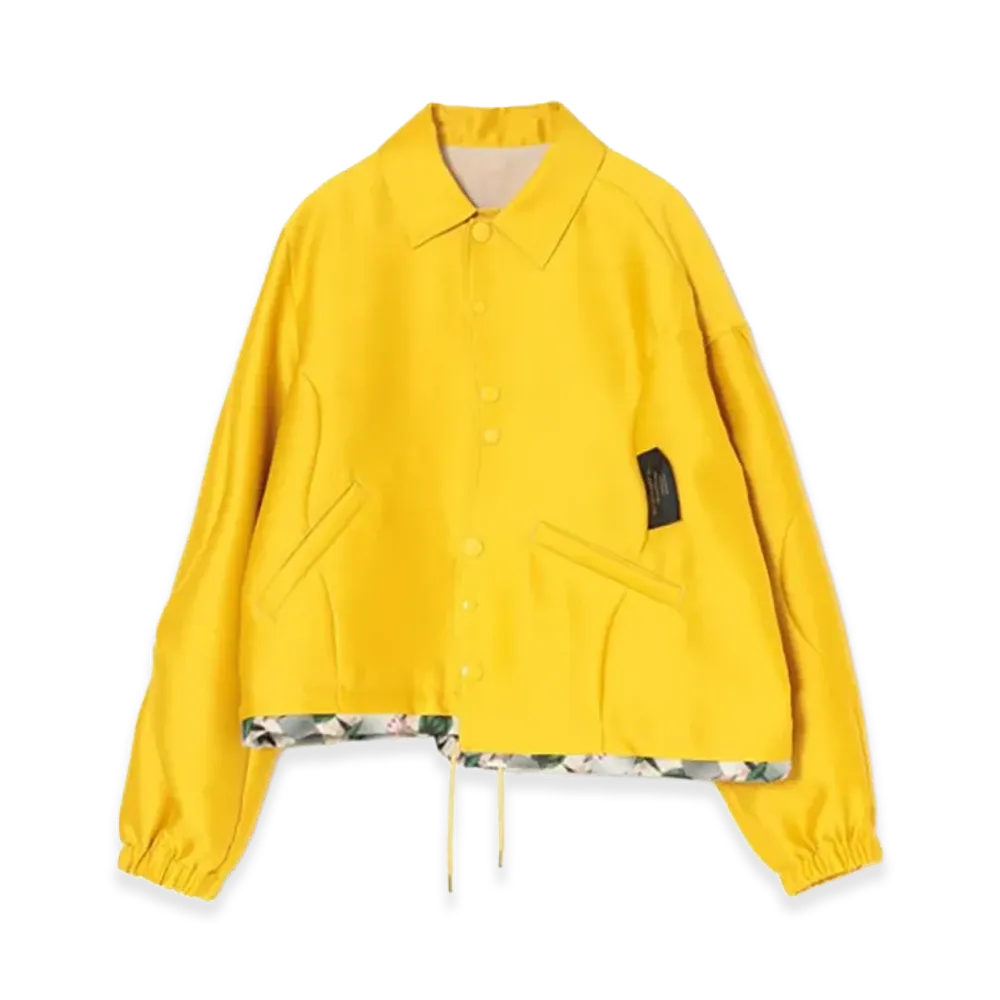 UNDERCOVER Silk Blend Wool Coach Jacket "Yellow"