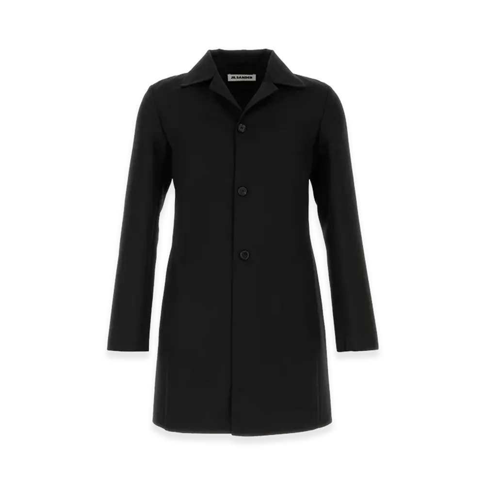 Jil Sander Wool Blend Coat "Black"