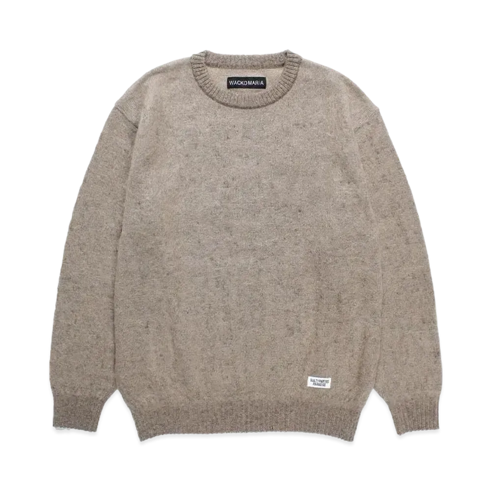 WACKO MARIA Mohair Knit Sweater "Beige"