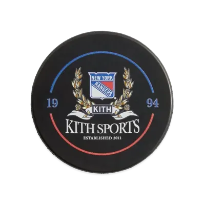 Kith x The New York Rangers x Inglasco Official Game Hockey Puck PH "Black"