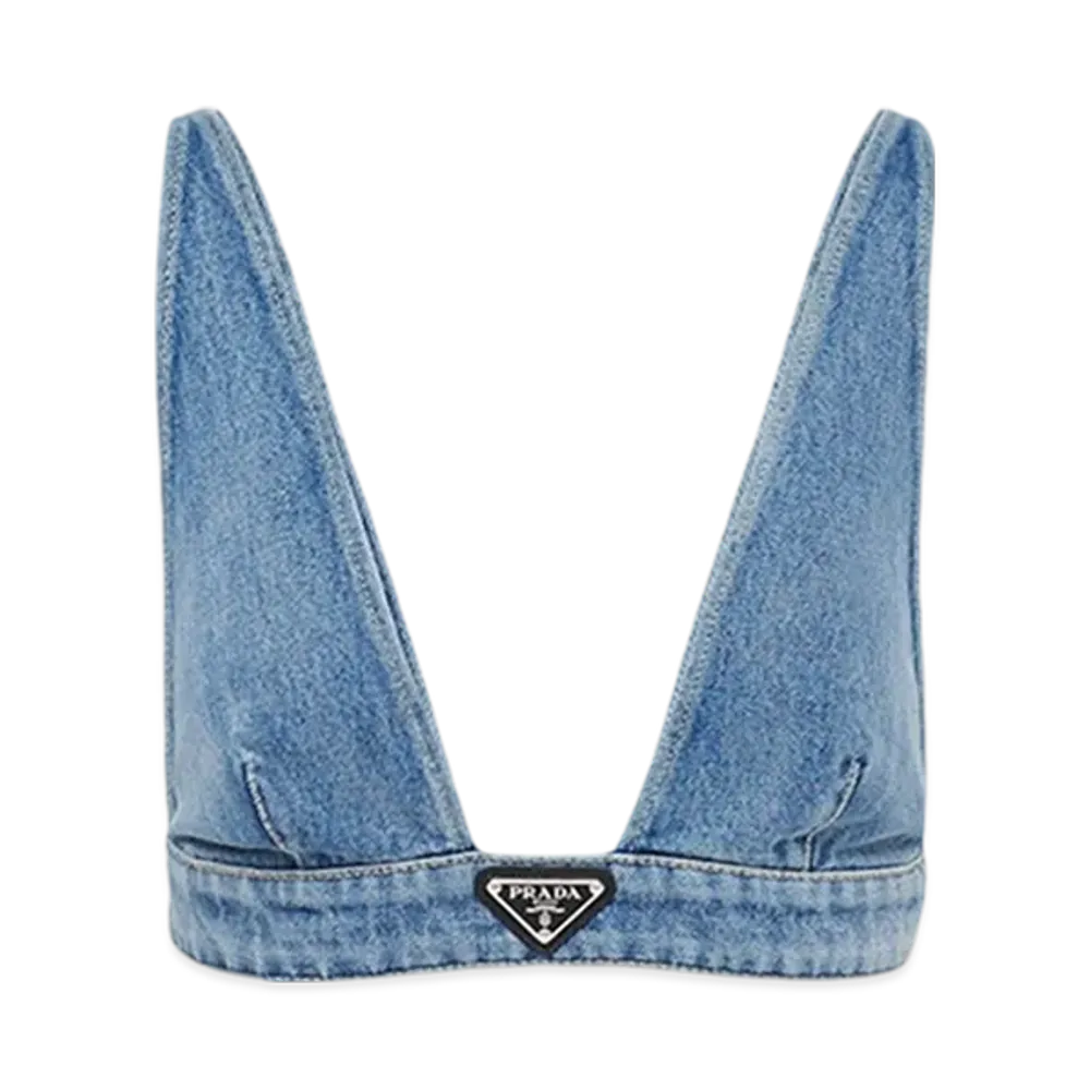 PRADA Women's Organic Denim Top "Navy"