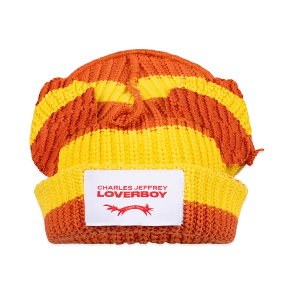 Charles Jeffrey Loverboy Alpaca Chunky Ears Beanie "Yellow"