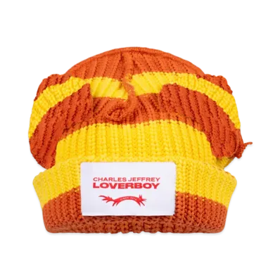 Charles Jeffrey Loverboy Alpaca Chunky Ears Beanie "Yellow"