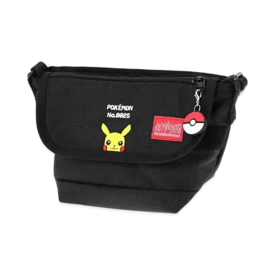 Manhattan Portage x Pokemon Nylon Messenger Bag for Kids Pikachu "Black"