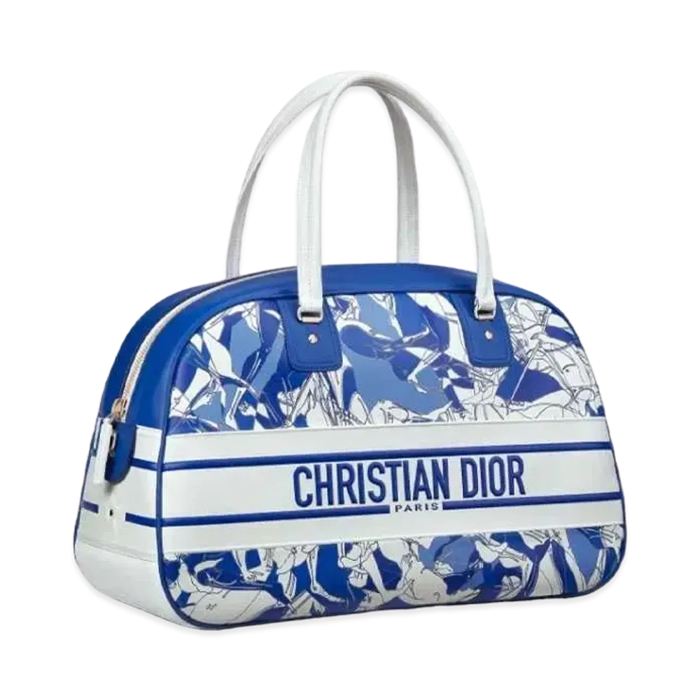 DIOR VIBE Large Classic Bowling Bag "Blue"