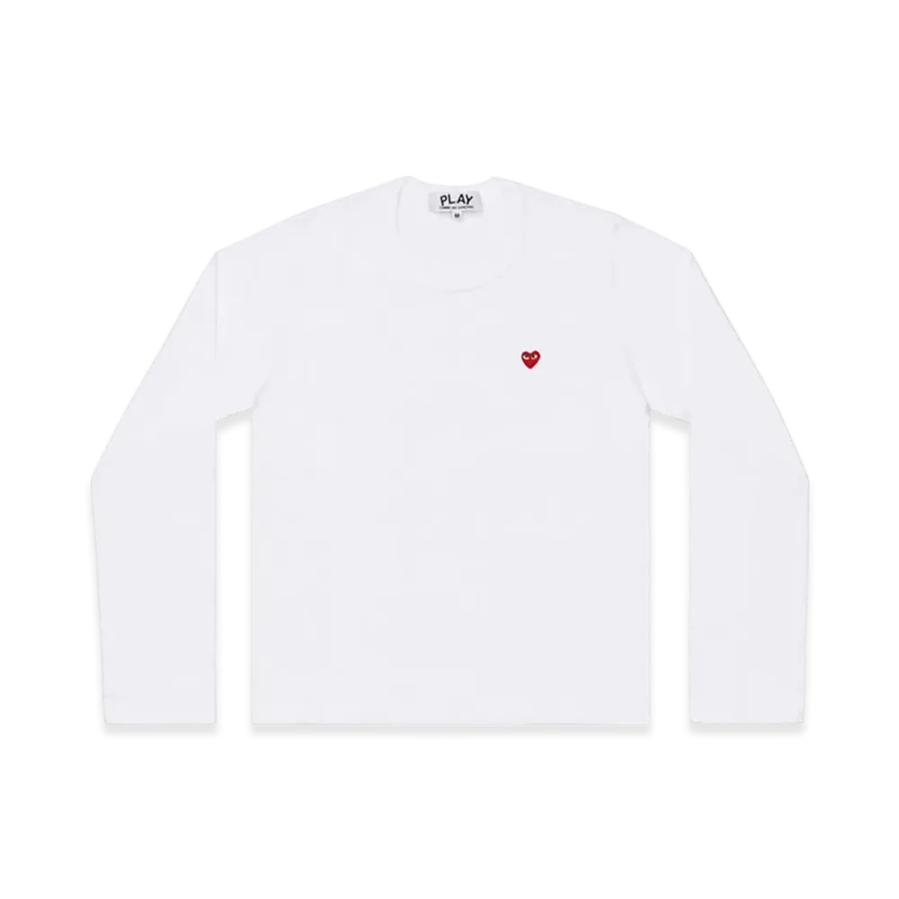 PLAY COMME des GARCONS T-Shirt With Small Red Heart Ladies "White"