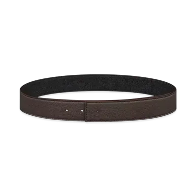 Dior Reversible Belt Strap Grained Calfskin and Grained Calfskin, 35mm "Brown"