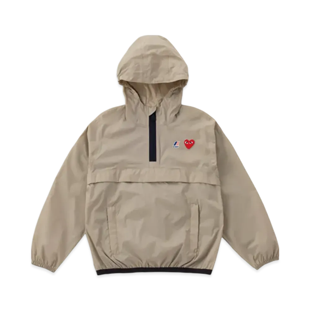 PLAY COMME des GARCONS K-Way Half Zip Kids "Beige"