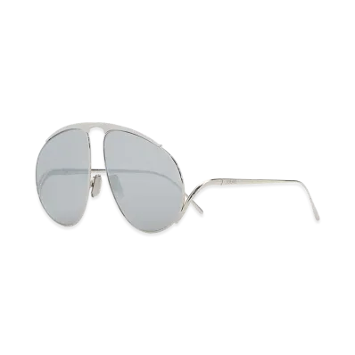 LOEWE Silver Metal Hillock Sunglasses "Silver"