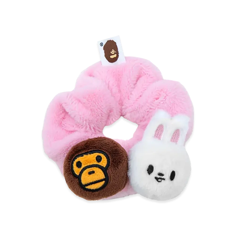 A BATHING APE x Stray Kids Scrunchies Lee Know "Pink"