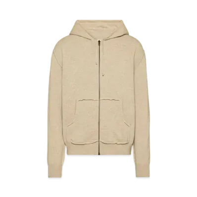 Maison Margiela Men's Decortique Cashmere Knit Hoodie "Walnut"
