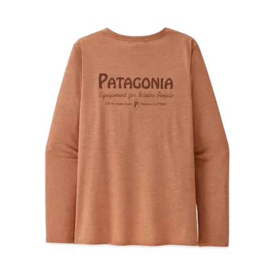 Patagonia Women's Longsleep Capilene Cool Daily Graphic Shirt "Brown"