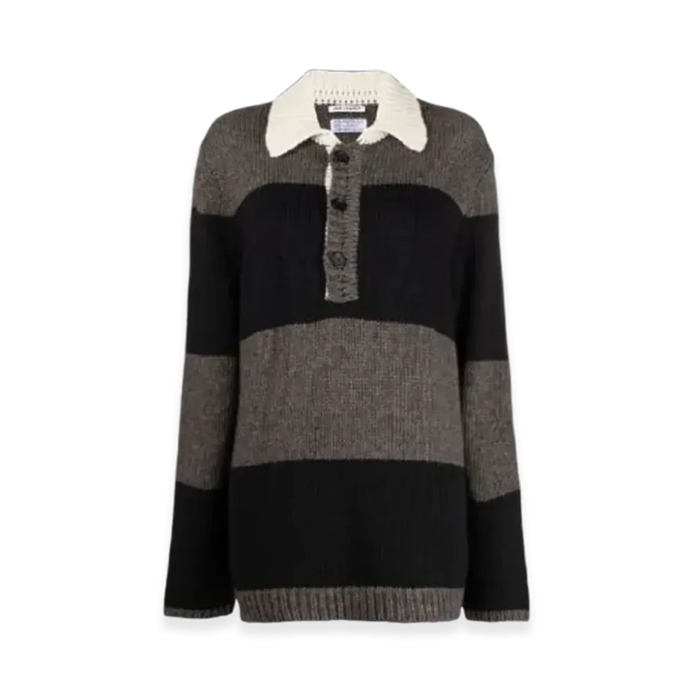OUR LEGACY Women's Big Piquet Acrylic "Rugby Stripe"