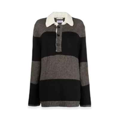 OUR LEGACY Women's Big Piquet Acrylic "Rugby Stripe"
