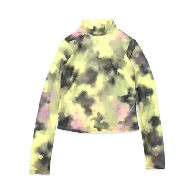 atmos pink Tie Dye Tops "Yellow"