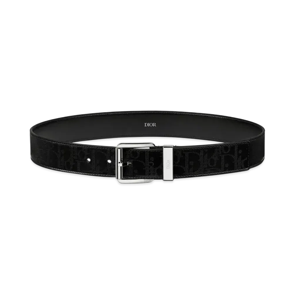 Dior Belt Dior Oblique Galaxy Leather 35MM "Black"