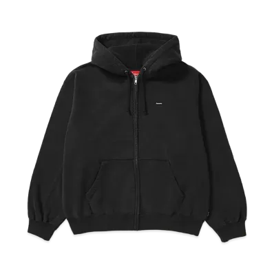 Supreme Small Box Zip Up Hooded Sweatshirt "Black"