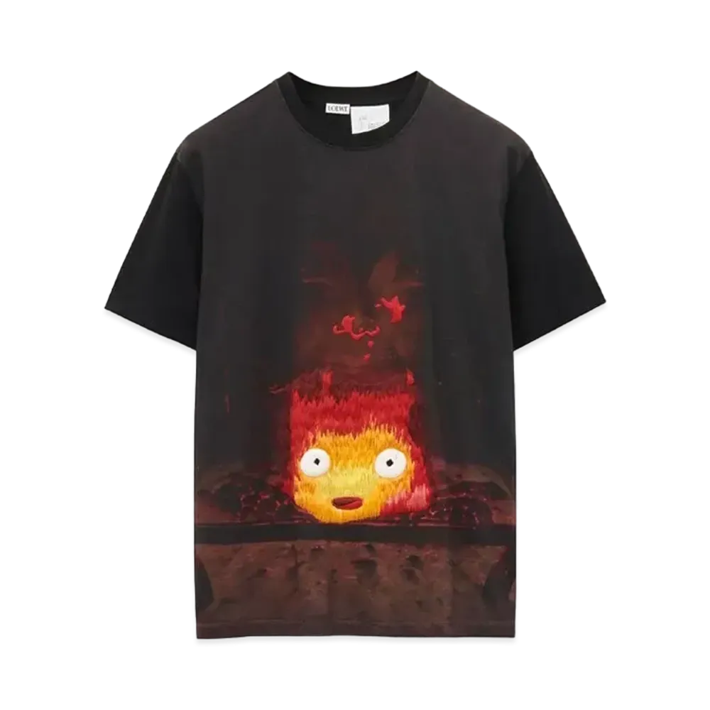 LOEWE x Howl's Moving Castle Calcifer T-shirt In Cotton Online Exclusive "Multicolor"