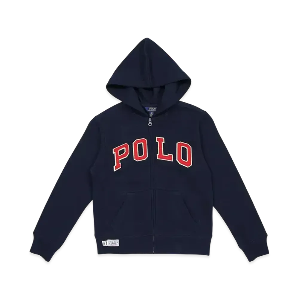 Polo Ralph Lauren Kids Cotton Blend Fleece Hoodie "Navy"