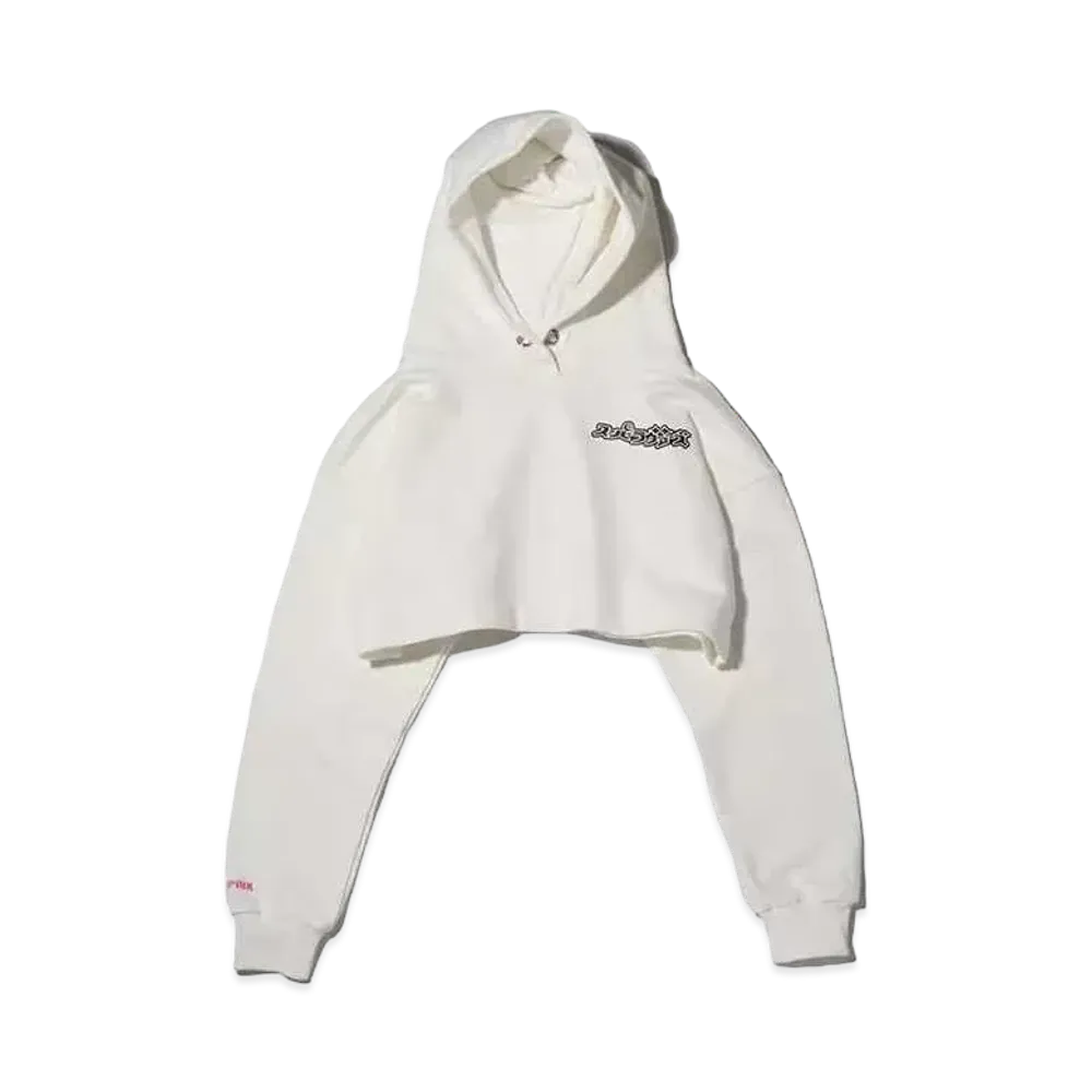 atmos pink x Super Lovers Short Take Hoodie "White"