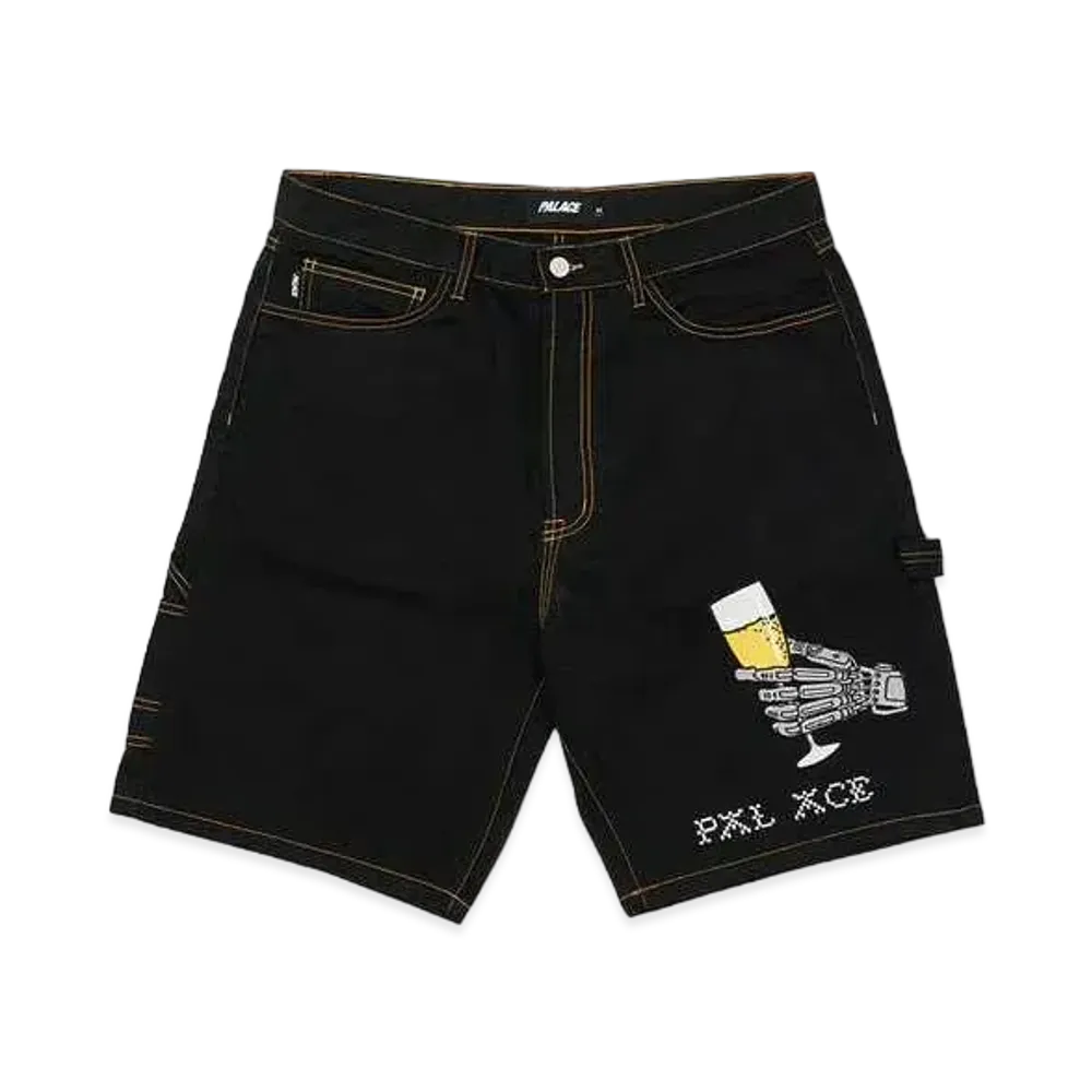 PALACE Hippy Salute Denim Shorts "Black"