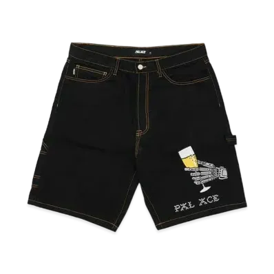 PALACE Hippy Salute Denim Shorts "Black"