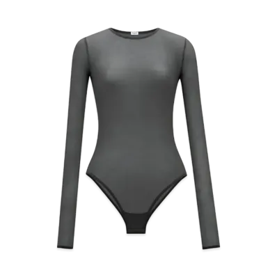 Saint Laurent Women's Bodysuit in Stretch Jersey "Black"